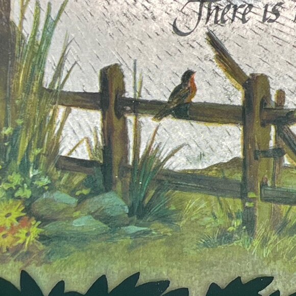 Kafka Screened Etching Metal Foil Silhouette Faith Love Inspirational Framed Art - Picture 8 of 10